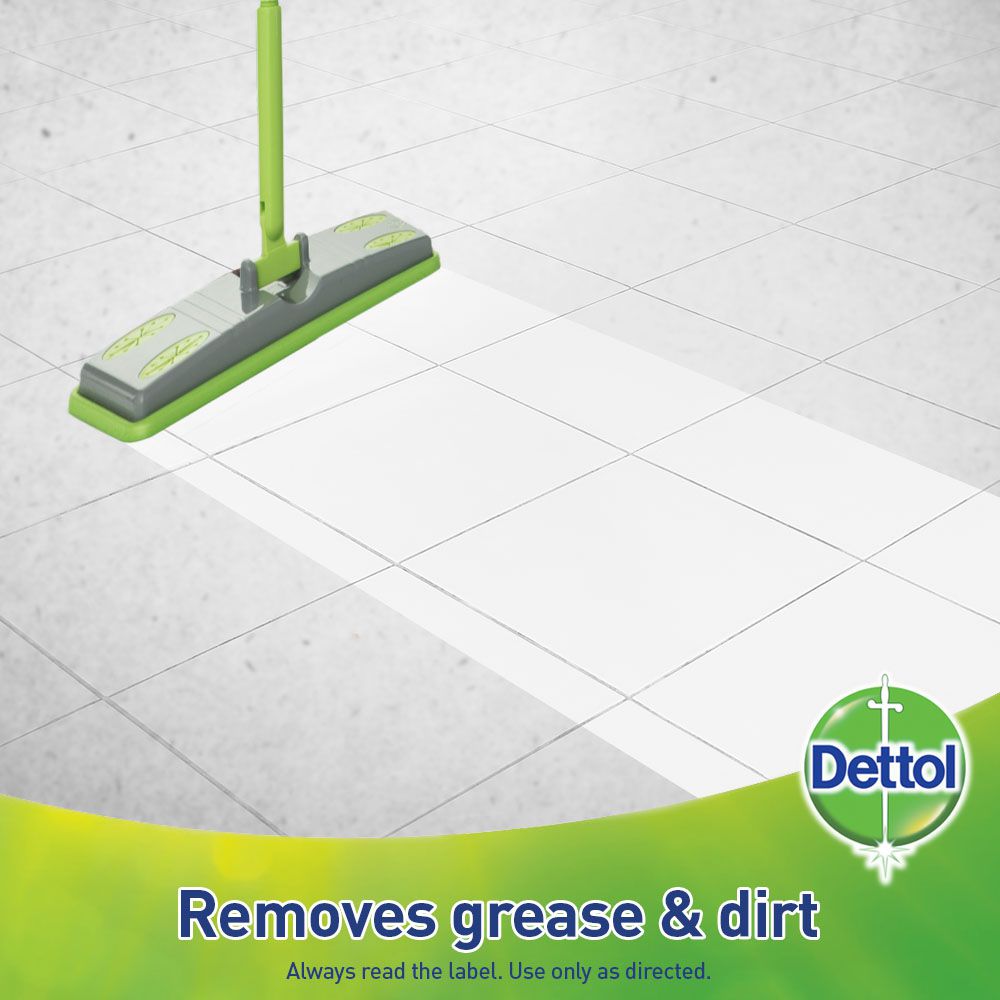 Dettol Antibacterial Floor Cleaning System + Large Floor Wipes